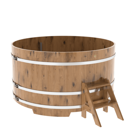 BentWood круглая из дуба (D=1,80 м.), h=1,1 м. Натуральная Премиум купель фото  фото - 1