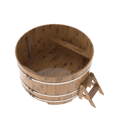 BentWood круглая из дуба (D=1,80 м.), h=1,1 м. Натуральная Премиум купель фото  фото - 2