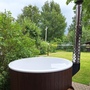 Купель Polar Spa ELITE 180 круглая с интегрированной печью для 2-4 человек (термососна темная) фото  фото - 7