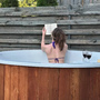 Купель Polar Spa ELITE 180 круглая с интегрированной печью для 2-4 человек (термососна темная) фото  фото - 9